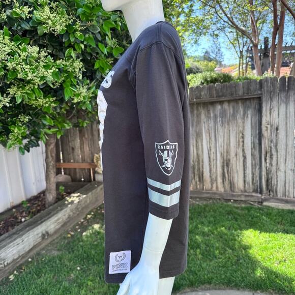 RARE NFL x PINK Victoria Secret Raiders Football Jersey Black Silver Women's S - Picture 2 of 10